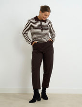 Load image into Gallery viewer, Brown kyla elastic barrel trouser
