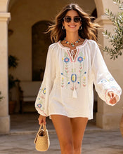Load image into Gallery viewer, Pink or white carla paris blouse
