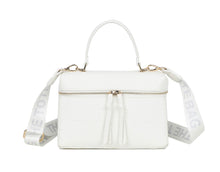 Load image into Gallery viewer, Beige, white, pink grab tote 1725handbag
