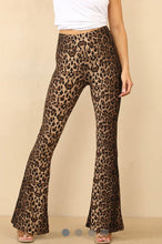 Load image into Gallery viewer, Leopard print flare legging trouser
