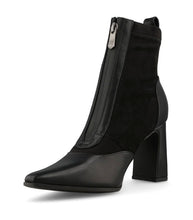 Load image into Gallery viewer, Black marco tozzi zipped front boots
