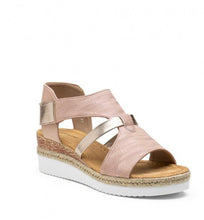 Load image into Gallery viewer, Pink lg wedge sandal
