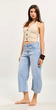 Load image into Gallery viewer, Light denim Toxik 3/4 length barrel jean
