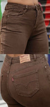 Load image into Gallery viewer, Brown fashion kyla straight leg jean
