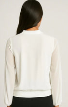 Load image into Gallery viewer, White sparkle marc angelo blouse top size 12
