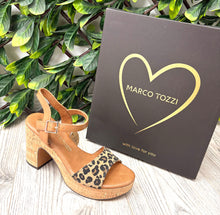 Load image into Gallery viewer, Leopard cork marco tozzi 8-42 heels
