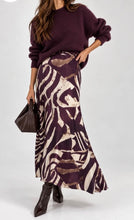 Load image into Gallery viewer, Burgundy, brown tamara skirts
