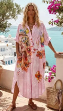 Load image into Gallery viewer, Pink or blue printed paris dress
