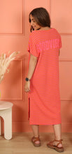 Load image into Gallery viewer, Orange galia Good vibes paris dress

