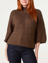Load image into Gallery viewer, Ivory or chocolate Waffle knit jumper
