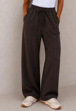 Load image into Gallery viewer, Purple aubergine or brown kyla line jogger trouser
