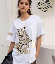 Load image into Gallery viewer, White or black leopard 8091 t-shirt
