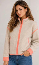 Load image into Gallery viewer, Brown, wine, pink, beige, zippy teddy j fleece
