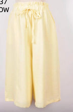 Load image into Gallery viewer, Baby blue or lemon cullote shorts
