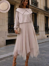 Load image into Gallery viewer, Cream, black, taupe, coffee, grey Jumper paris dress attachment
