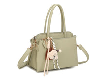 Load image into Gallery viewer, Green or white jm1701 multi zipped handbag
