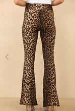 Load image into Gallery viewer, Leopard print flare legging trouser
