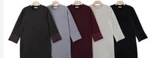 Load image into Gallery viewer, Cream, black, coffee, plum, grey jumper paris dress design cuff
