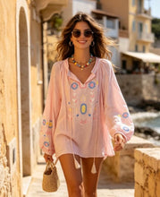 Load image into Gallery viewer, Pink or white carla paris blouse
