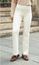 Load image into Gallery viewer, Wine, cream, brown folyrose 6268 jeans
