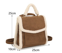 Load image into Gallery viewer, Coffee or brown teddy handbag jm1764

