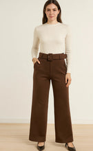 Load image into Gallery viewer, Green or brown belted trouser
