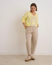 Load image into Gallery viewer, Beige kyla elastic barrel trouser
