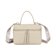 Load image into Gallery viewer, Beige, white, pink grab tote 1725handbag
