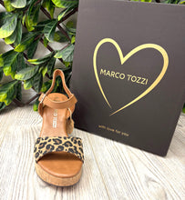 Load image into Gallery viewer, Leopard cork marco tozzi 8-42 heels
