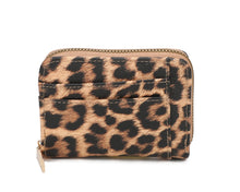 Load image into Gallery viewer, Leopard print zipped cardholder purse
