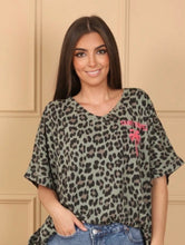 Load image into Gallery viewer, Khaki or beige st tropez paris t-shirt top
