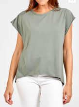 Load image into Gallery viewer, Beige, khaki, pink , white cap sleeve high love casual top
