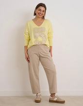 Load image into Gallery viewer, Beige kyla elastic barrel trouser
