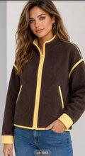 Load image into Gallery viewer, Brown, wine, pink, beige, zippy teddy j fleece
