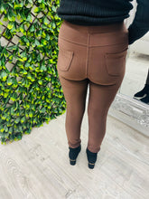 Load image into Gallery viewer, Brown zip pocket legging
