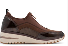 Load image into Gallery viewer, Brown wedged marco tozzi trainer
