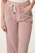 Load image into Gallery viewer, Soft blue or pink, beige denim jogger trouser
