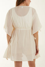 Load image into Gallery viewer, Stone embellished crochet kimono
