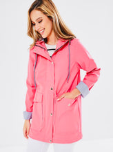 Load image into Gallery viewer, Pink darker button raincoat
