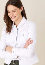 Load image into Gallery viewer, White denim jacket
