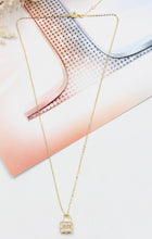 Load image into Gallery viewer, Silver, gold lock love necklace
