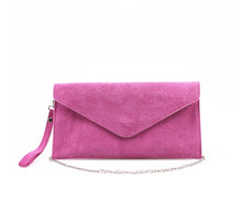 Load image into Gallery viewer, Pink, red, yellow, baby blue, blue, green, royal blue and orange envelope handbag
