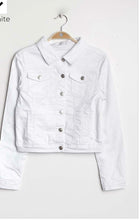 Load image into Gallery viewer, White denim jacket
