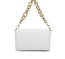 Load image into Gallery viewer, Pink, creamy white, beige, black Gold chain quilted handbag

