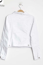 Load image into Gallery viewer, White denim jacket
