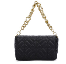 Load image into Gallery viewer, Pink, creamy white, beige, black Gold chain quilted handbag

